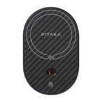 "Pitaka MagEZ Car Mount Pro 2 Qi2 with wireless charging for seamless phone docking and secure magnetic hold in a sleek, compact design."